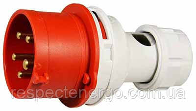 Вилка, 3Р+N+Е, 16 А, IP44, фото 1