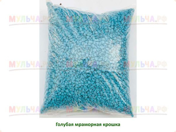 Цветной мраморный песок 1-1.5 мм "Синий" - фото 6 - id-p514250516