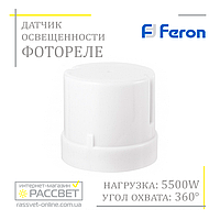 Фотоелемент день-ніч Feron SEN27 (LXP-03) 5500W 25A датчик освітленості (фотореле) IP44