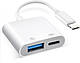 Адаптер для камери Lightning - USB 3.0 із портом заряджання для iPhone iPad - фото 1 - id-p3080690304