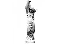 Скульптура садовая «Девушка с кувшином» малая Гранит серый