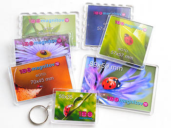 Акрилові магніти з друком. Пластикові магніти на замовлення