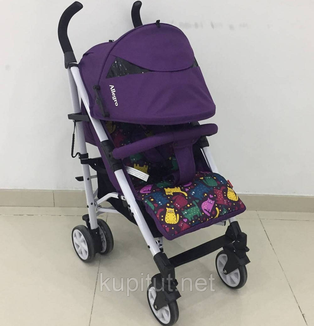 Коляска прогулянкова, тростина CARRELLO Allegro CRL-10101 Kitty Purple фіолетова