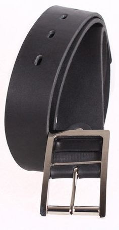 Универсальный черный мужской ремень Topgal 4 см, фото 1