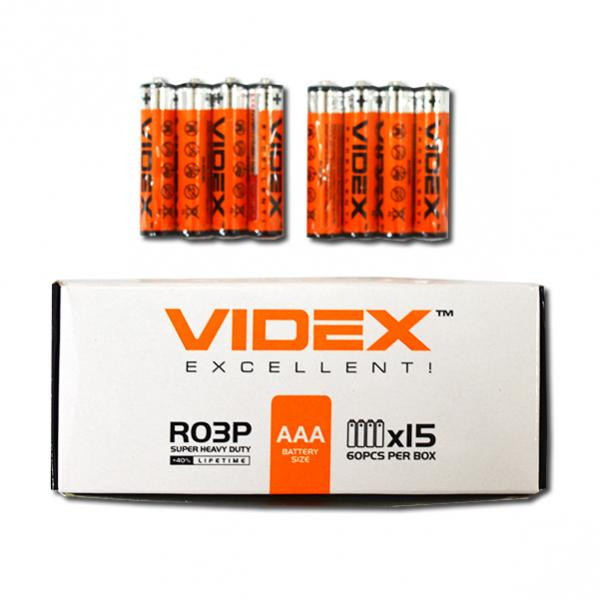 Батарейка AAA Videx Excellent (мини пальчик) - фото 2 - id-p514433663