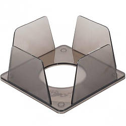 Бокс під папір для нотаток 9х9х4,5 пластиковий димчастий