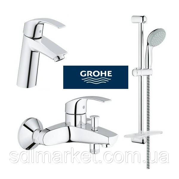 Набір суміші GROHE Eurosmart 123246M для ванни 3 в 1