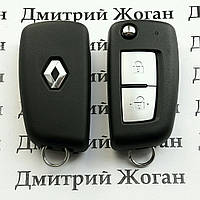 Оригинальный выкидной ключ для Renault (Рено) 2 кнопки, PCF 7961M, Hitag AES, 433 Mhz