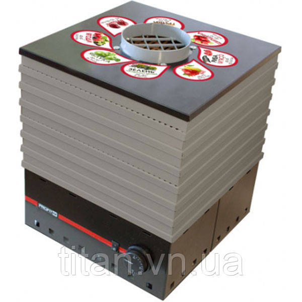 Сушарка для фруктів і овочів Профіт-М ЕСП 01 35 літрів металева чорна.Гарантія 2 роки