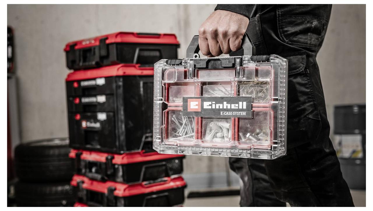 Чемодан Einhell E-Case (Д x Ш x В) 29,9 x 7,7 x 26,1 см. Количество отделений: 6. Описание: 1 шт.