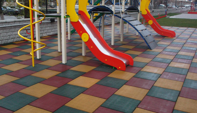 Резиновая плитка для детских и спортивных площадок - фото 5 - id-p514644162