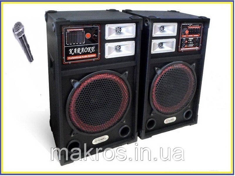Акустика для караоке USB-FM 112 на 200ват+микрофон: продажа, цена в ...