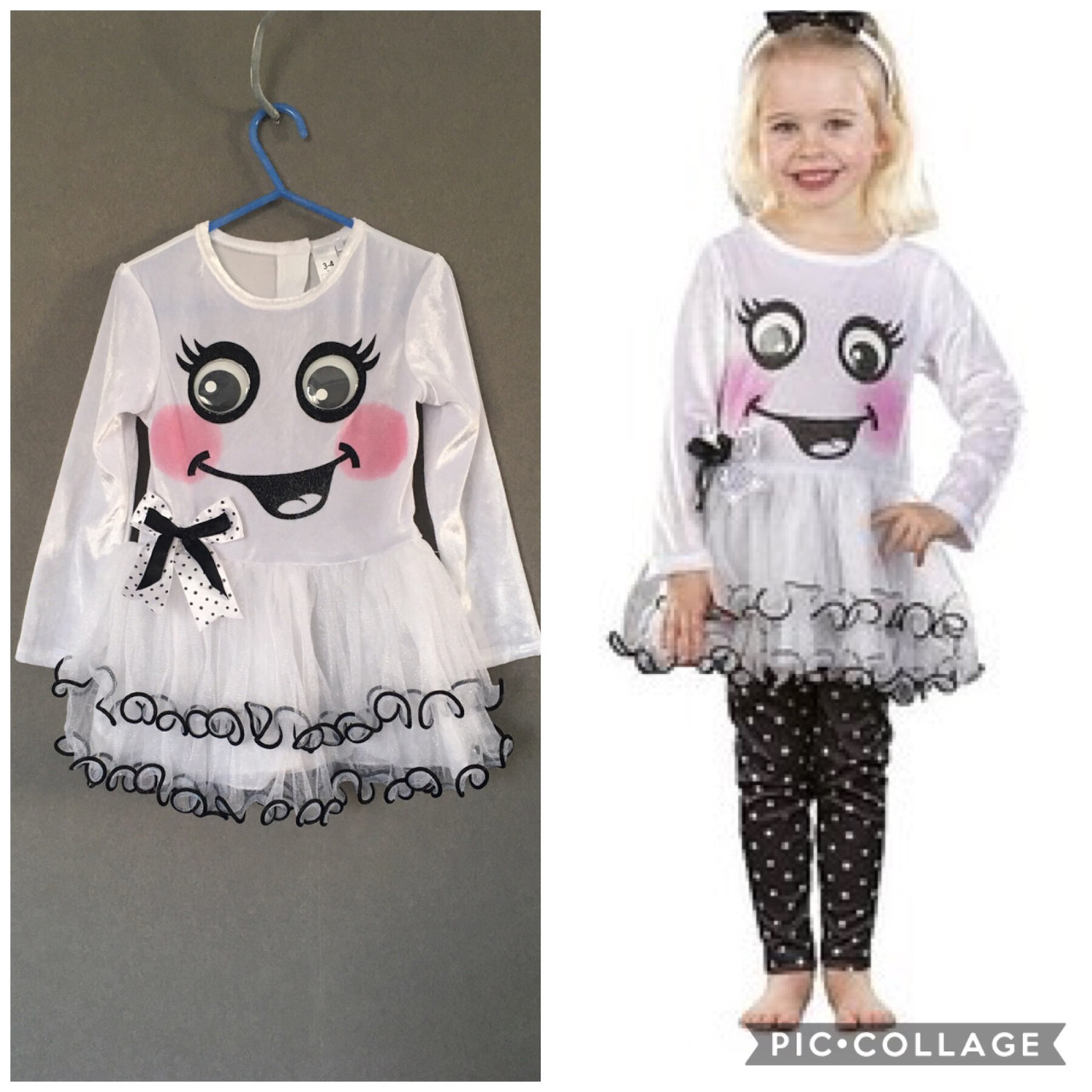 Костюм сукня привид на дівчинку 3-4 роки