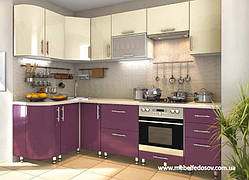 Кухня Hihg Gloss / Х'юго Глос (Мебель стар) пурпур +ваніль м/п