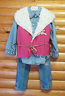 Джинсового комплект для дівчинки на 4 роки, 5 років Туреччина 5 років