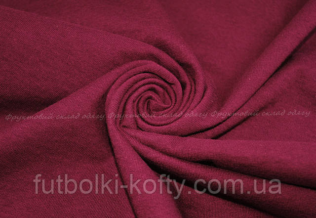 Бордовая женская классическая футболка