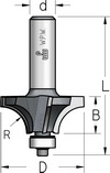 Фреза радіусна чотиризуба з нижнім підшипником WPW ізраїльський D35-B16-L53-d6