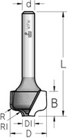 Фреза гравировальная профильная врезная WPW Израиль D35-B9,5-L59-d12