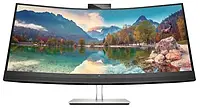 HP E34m G4 34| WQHD Изогнутый Монитор с USB-C, 5МП Камера, Динамики, Микрофоны, Zoom Сертификация, 75 Гц, VA, 21:9