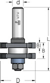Фреза для з'єднання шип-паз, що вимагають розбирання-збирання WPW Насіння D41-B19-L76-d12