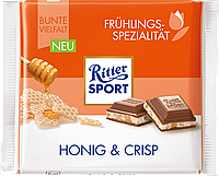 Шоколад Ritter Sport Honig&Crisp (Риттер Спорт с медом и кукурузными хлопья), 100 г