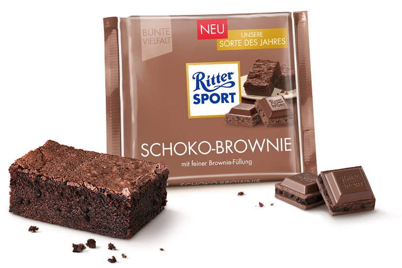 Шоколад Ritter Sport Schoko Brownie, 100 г - фото 2 - id-p514839441