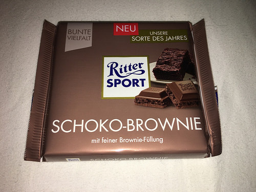 Шоколад Ritter Sport Schoko Brownie, 100 г - фото 3 - id-p514839441