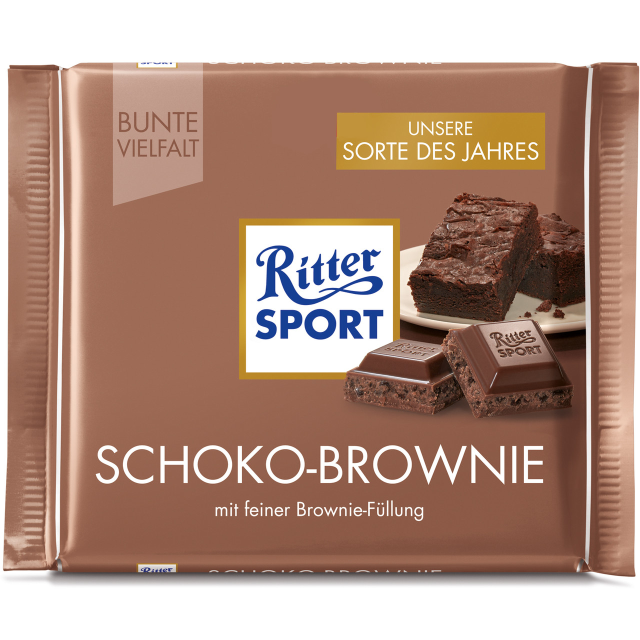 Шоколад Ritter Sport Schoko Brownie, 100 г - фото 1 - id-p514839441