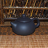 Глиняний Чайник чорний, 130 мл, фото 5