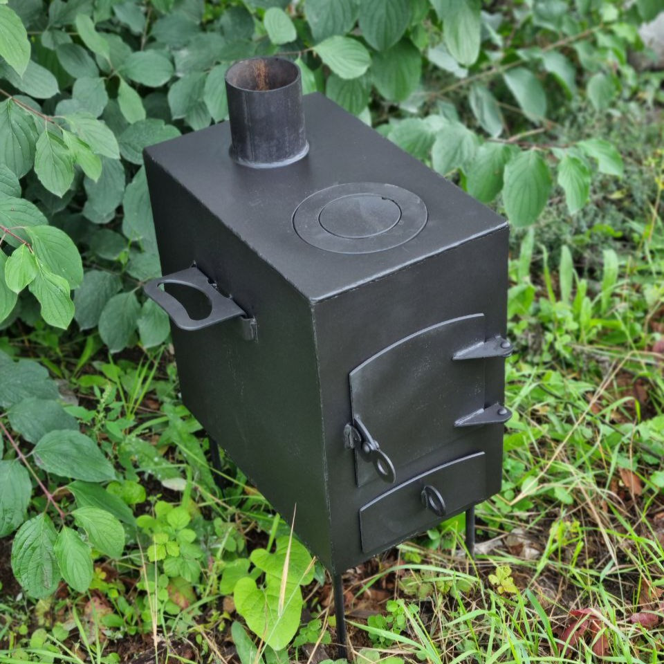 Буржуйка дачна МІНІ 3мм, для опалення 30кв. метрів