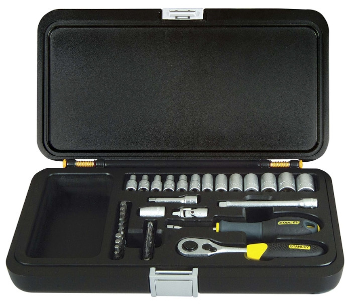 Stanley 1-94-672 Набір торцевих головок, 1/4",