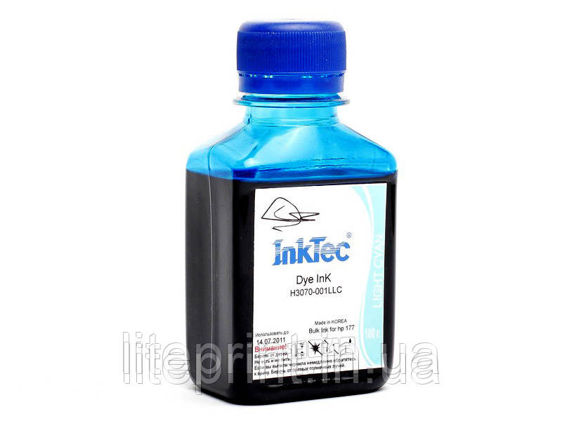 Чорнило для принтера HP - InkTec - H3070, Light Cyan, 100 г