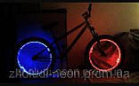 Яскрава підсвітка велосипеда оптичним дротом. 6 кольорів, фото 2
