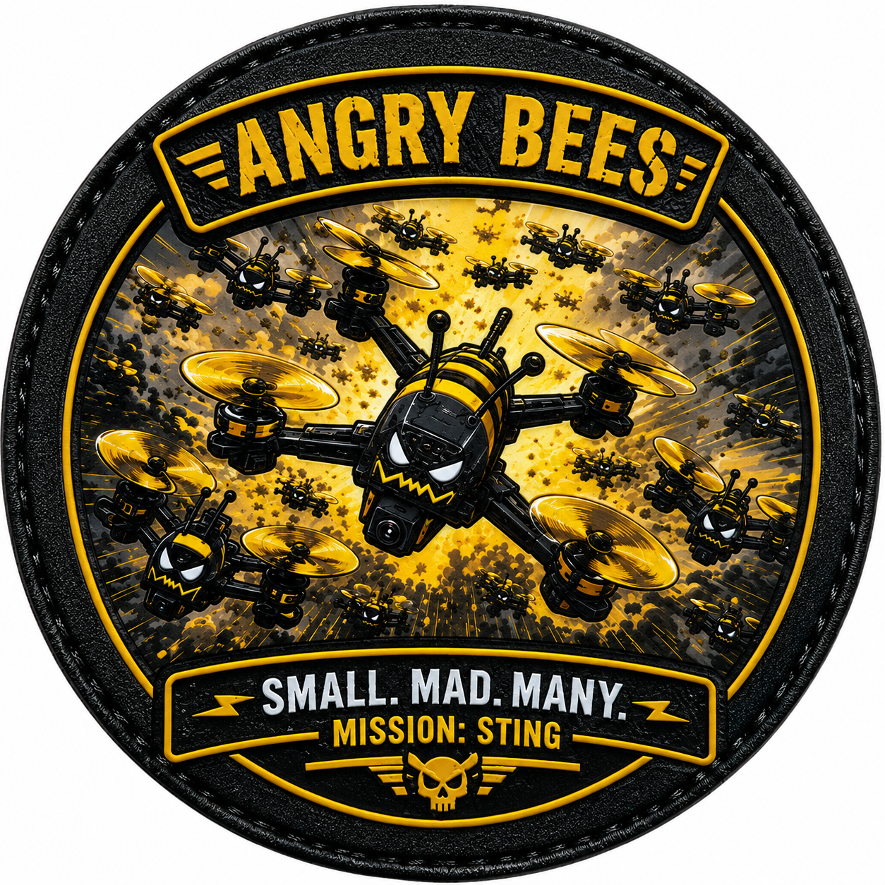 Патч / шеврон Angry bees