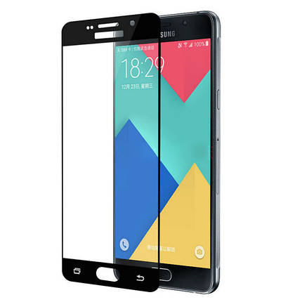 Захисне скло для Samsung Galaxy J5 2015 J500 чорний, фото 1