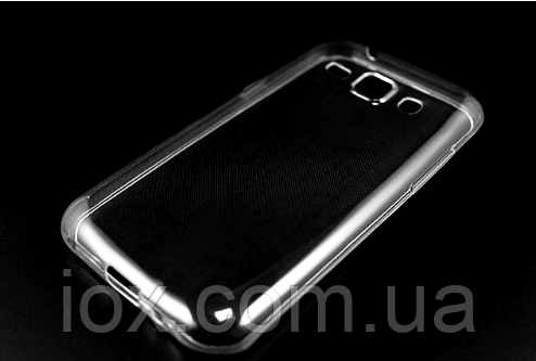 Силіконовий чохол прозорий безбарвний для Samsung Galaxy J1/моделі j120 2016