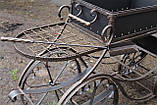 Мангал пересувний на колесах, з кришкою, фото 5