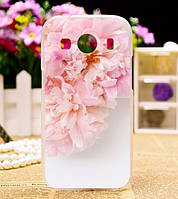 Силіконовий бампер для Samsung Galaxy Ace 4 G313 з картинкою Квіти рожеві