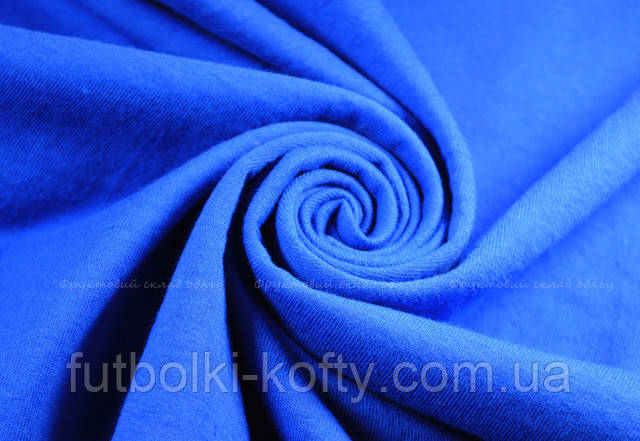 Яскраво-синя класична жіноча футболка