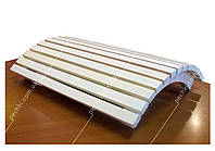 Огорожа світильника напівкругле кутове з липи, фото 2