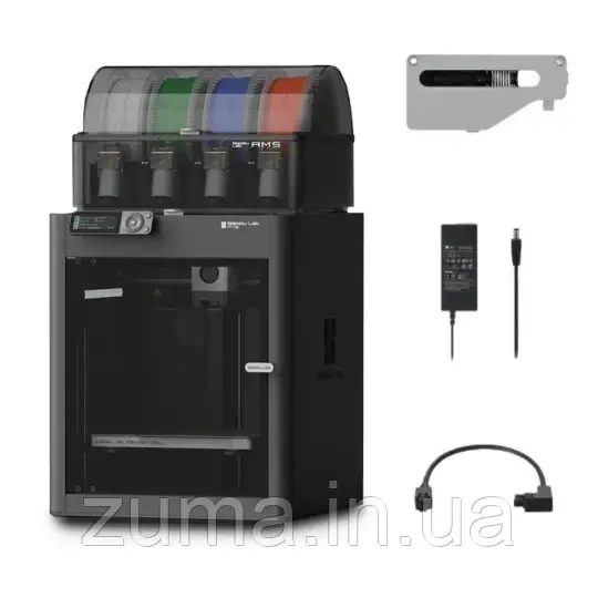 3D-принтер - Bambu Lab P1S AMS 2 Pro Combo + буфер для нитки 602945, фото 1