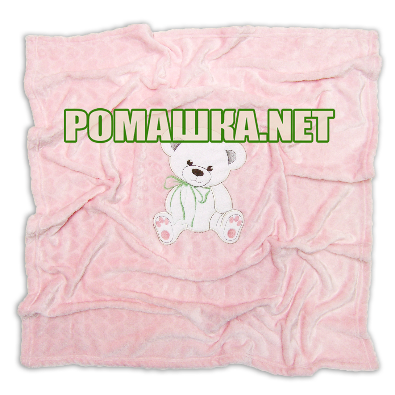 Детский 100х85 см плюшевый махровый плед одеялко мягкий пушистый Минки Minky в коляску для новорожденных 3391 - фото 2 - id-p515166023
