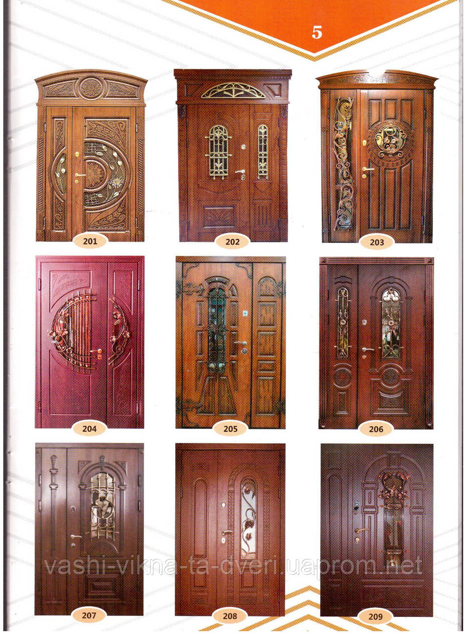 МДФ накладки для вхідних одинарних дверей - фото 2 - id-p87818541
