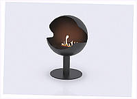 Дизайнерський підлоговий біокамін Gloss Fire Sfera-m3 Чорний, 24810MX77B