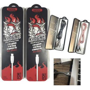USB-кабель Remax Knight з Lighting (2 кольори) (RC-043i)