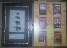 Ключниця настінна дерев'яна "Слони сім'ю", 60029 A, фото 3