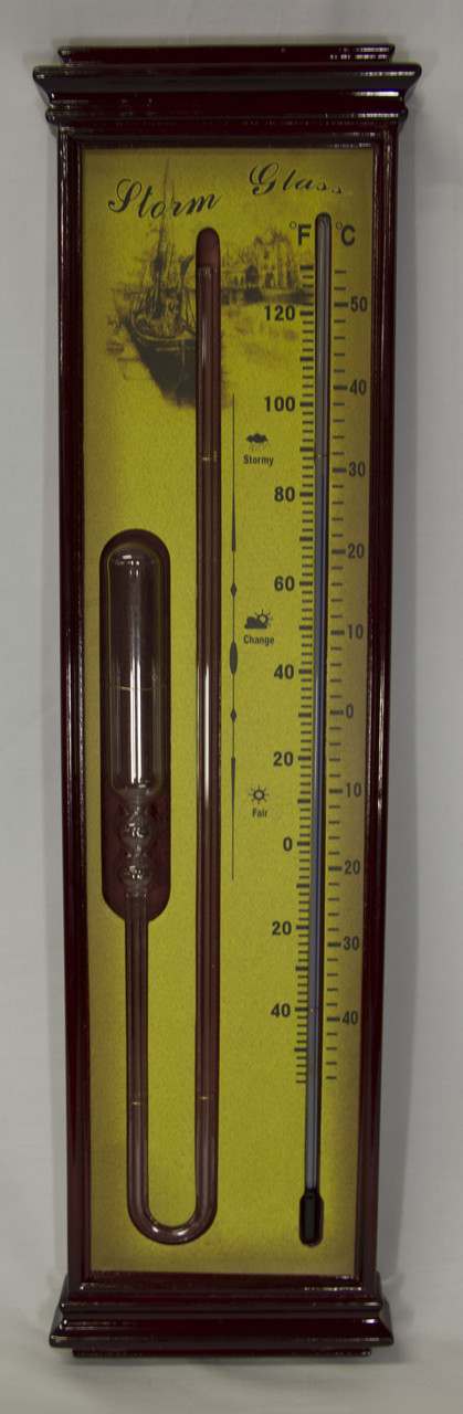 Термометр і індикатор погоди, штормглас, Storm glass, (21633)