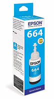 Чернила EPSON 664 Cyan Оригинальные (T6642) (C13T66424A) для L100, L200, L300 серий принтеров (70мл)