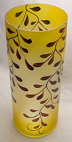 Ваза скляна з орнаментом (18-534)