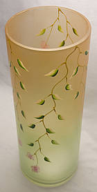 Ваза скляна з орнаментом (18-703)